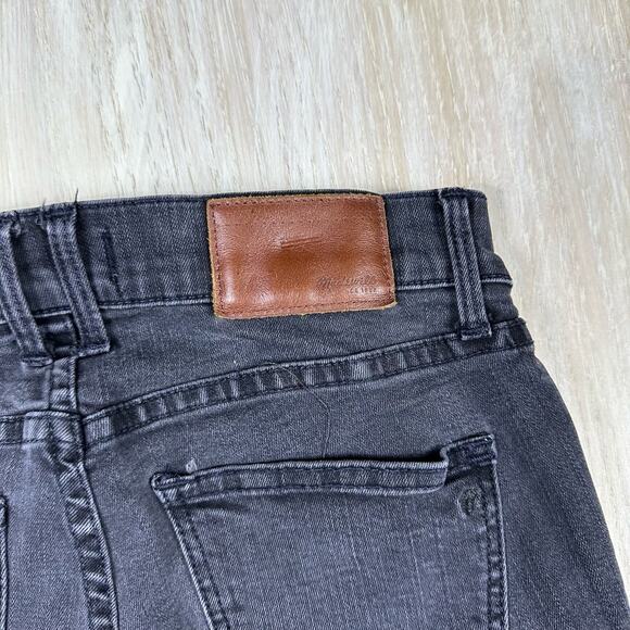 Madewell Low Rise Faded Black Skinny Slim Fit Denim Casual Stretch Jeans 25 - Picture 8 of 15
